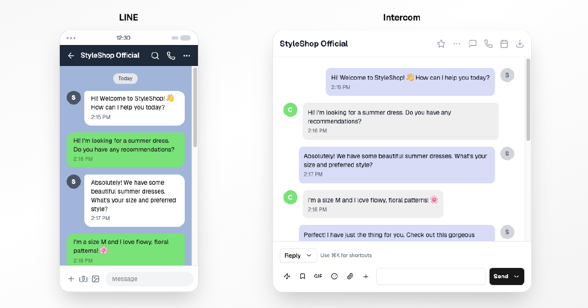LINE to Intercom Integration — Real-Time Sync